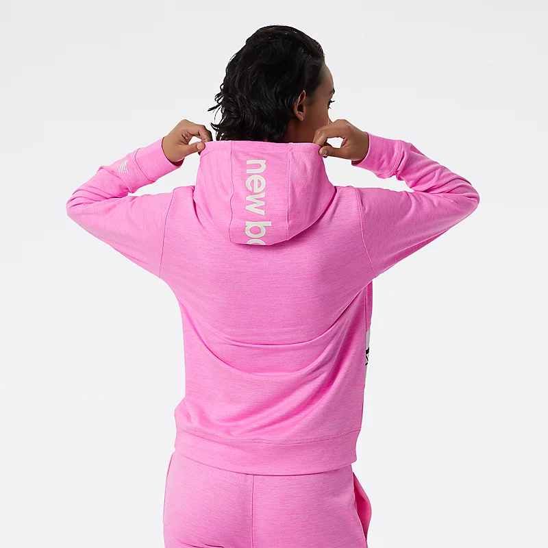 Femme Relentless Terry Layer - VIBRANT PINK HEATHER