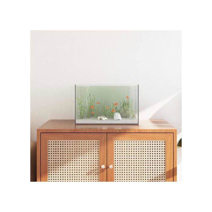 Aquarium en verre - vidaXL - Blanc - 40x25x25 cm - Rectangulaire - Robuste - Bords doux