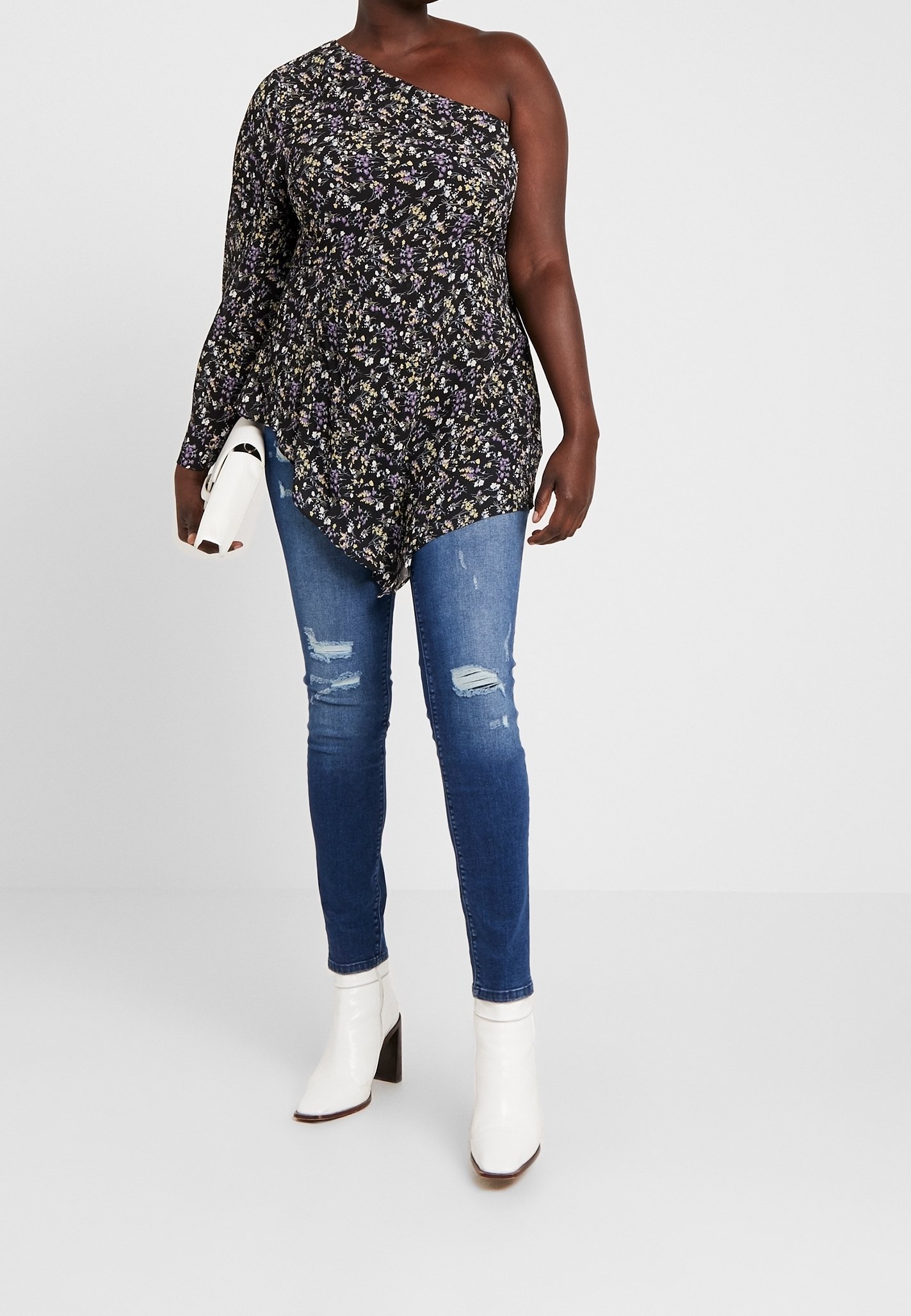 ONLY Carmakoma Jeans Skinny Fit - denim bleu foncé