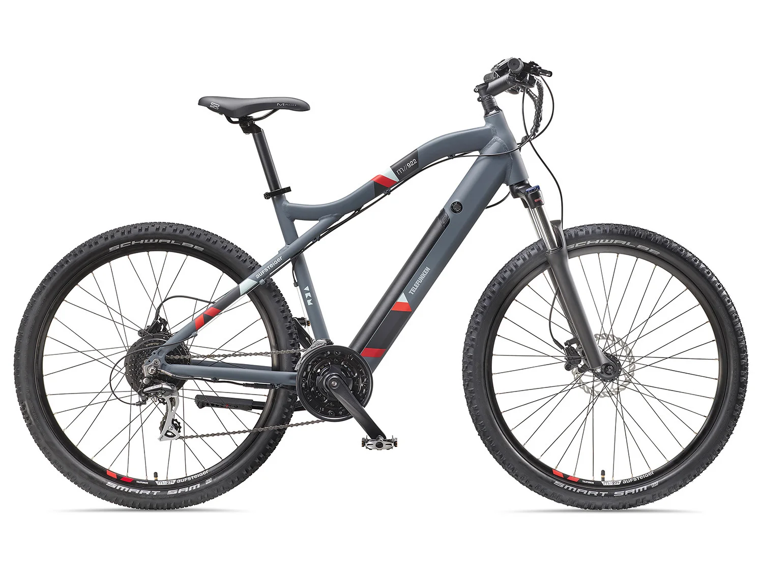 TELEFUNKEN E-Bike maastopyörä »Aufsteiger M922«, MTB, 27,5 / 29 tuumaa
