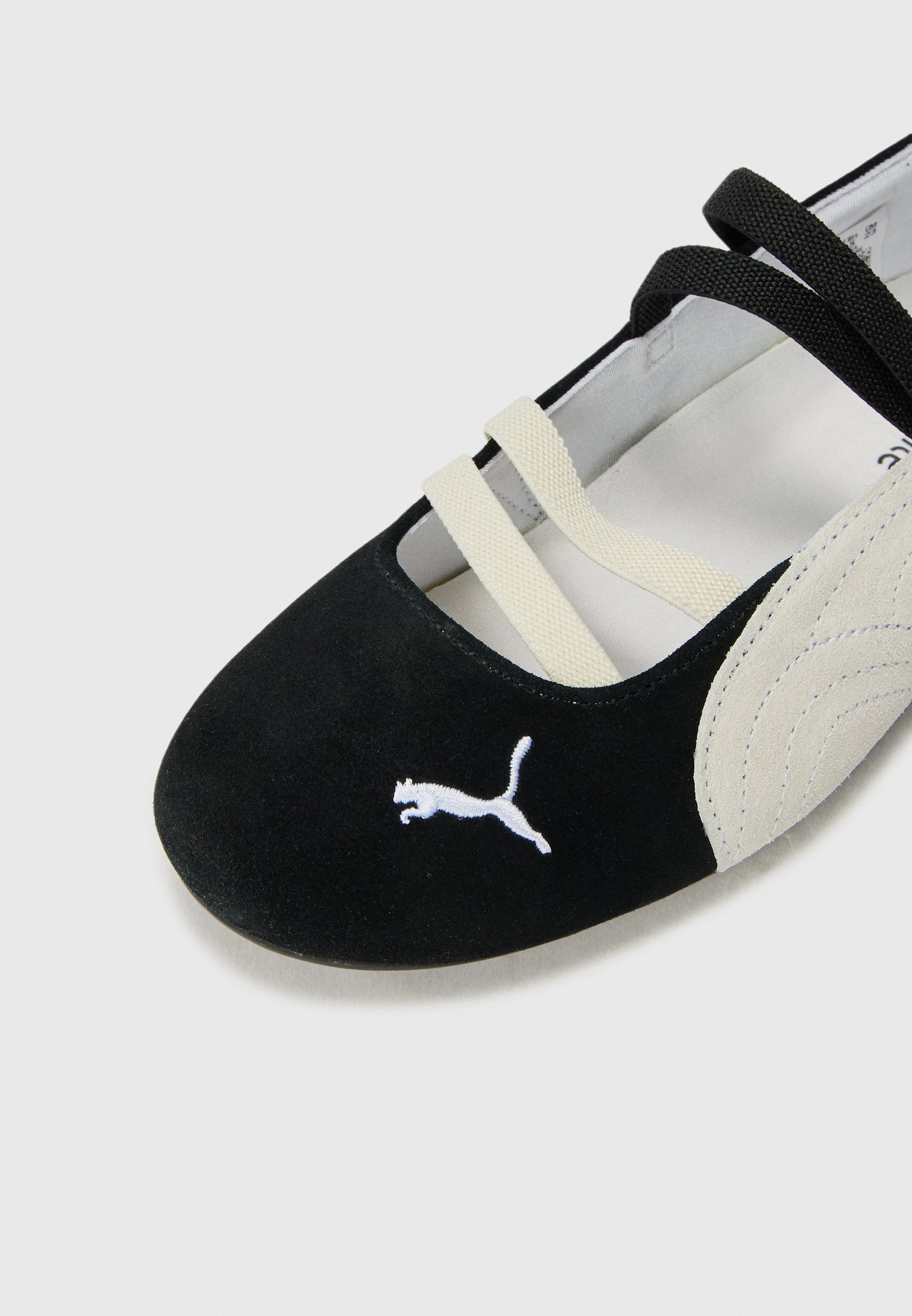 Puma SPEEDCAT - Ballerina's - zwart/wit/warm wit