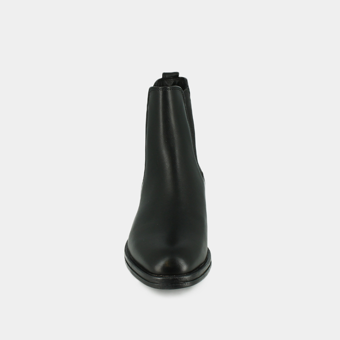 Bottines à talons  en cuir noir