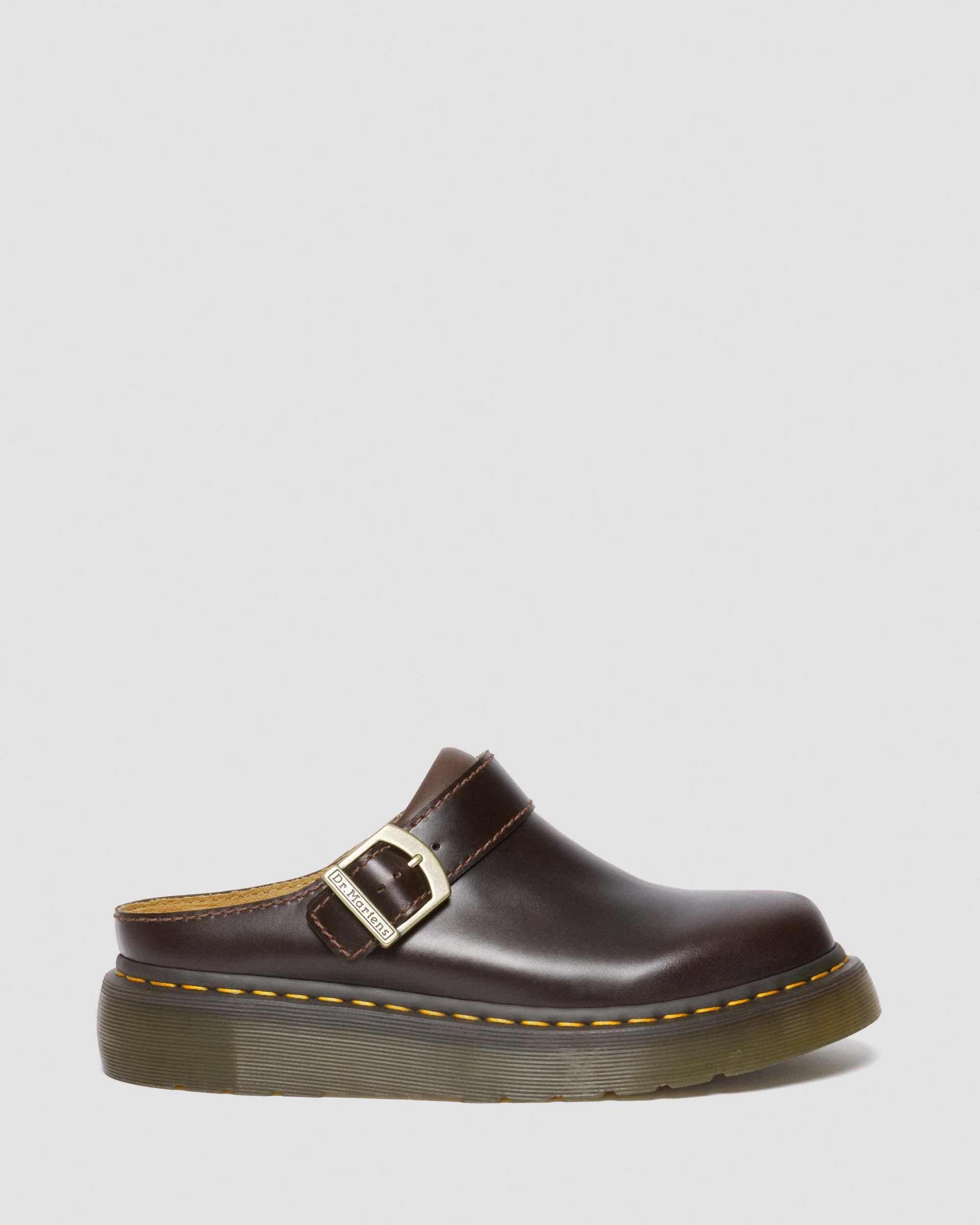 Laketen Leder Plateau Mules