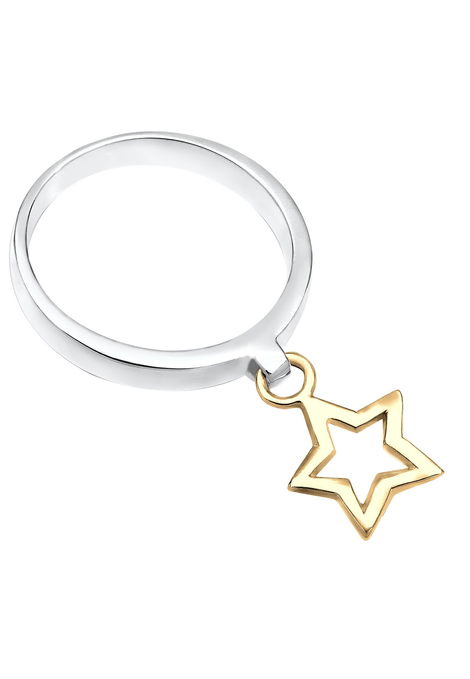 Elli Femmes pendentif étoile en argent sterling 925