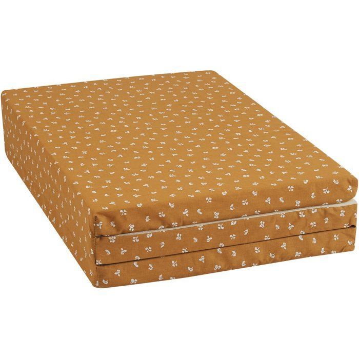 Reismatras - 120 x 60 cm - 4 cm dik - Opvouwbaar - Camel - CANDIDE