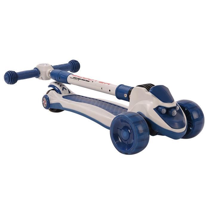 YIPEEMA. TROTTINETTE POUR ENFANTS, PREMIÈRE VITESSE À 70 CM DU SOL, DEUXIÈME VITESSE À 75 CM, TROISIÈME VITESSE À 81 CM, BLUE.