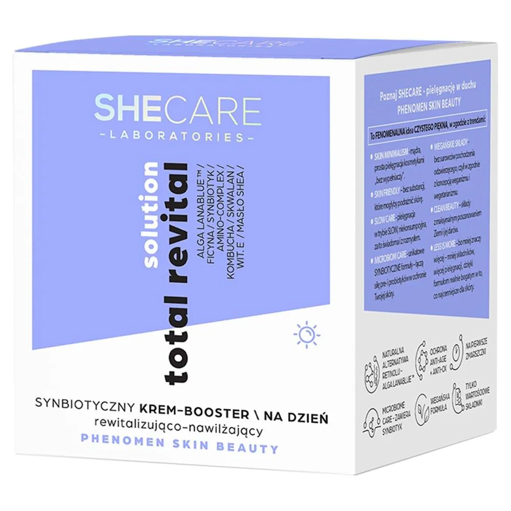 Shecare Total Revital Solution - Synbiotyczny krem-booster na dzień 50ml