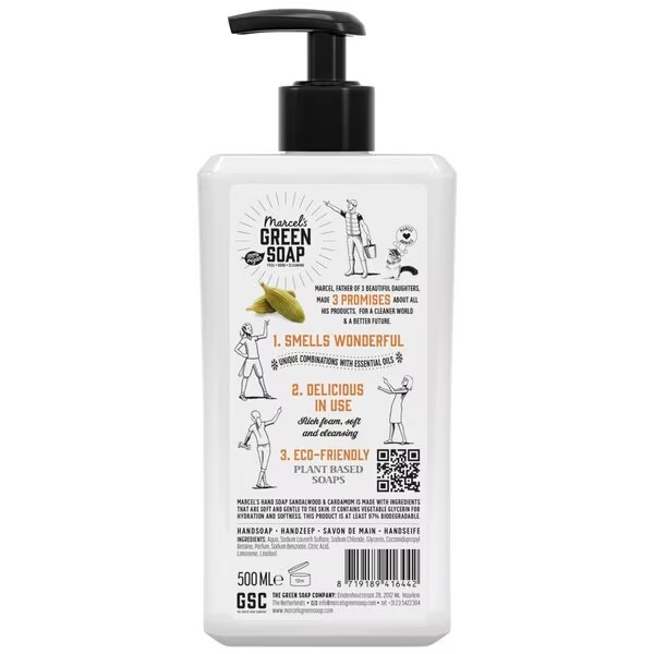 Marcel's Green Soap sapun za ruke od sandalovine i kardamoma<br>500ml