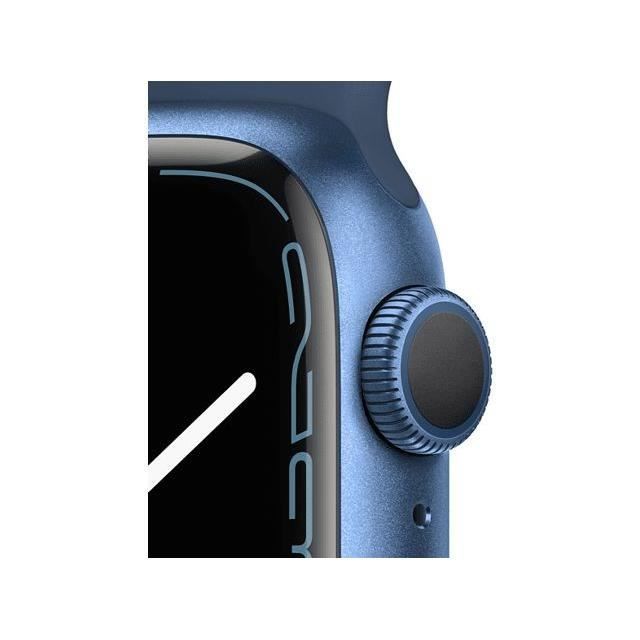 Apple Watch Series 7 GPS 45 - Aluminum Blue - Sport band Navy Blue - Refurbished - Excellent condition