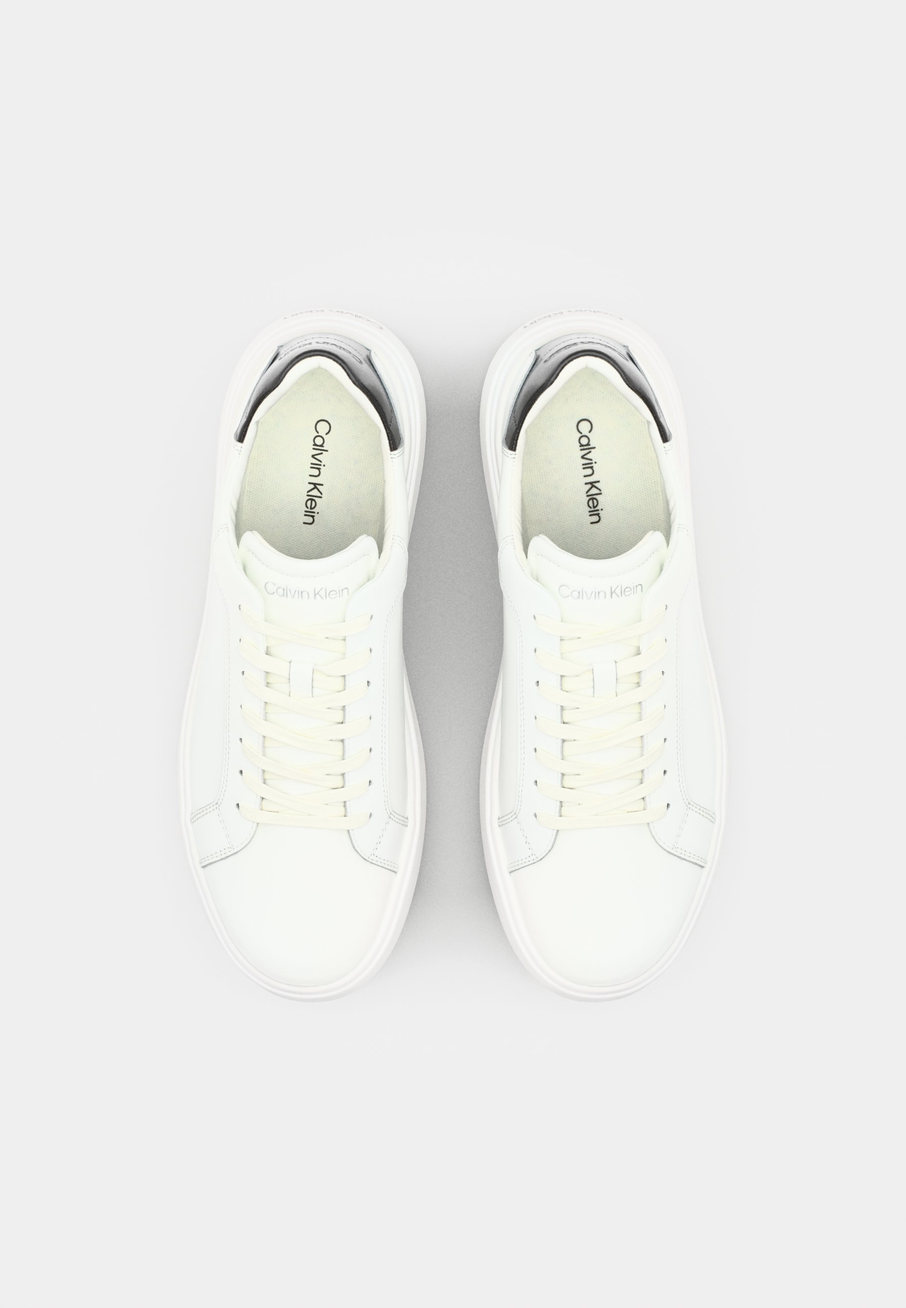 Calvin Klein LACE UP - Sneakers - wit/zwart