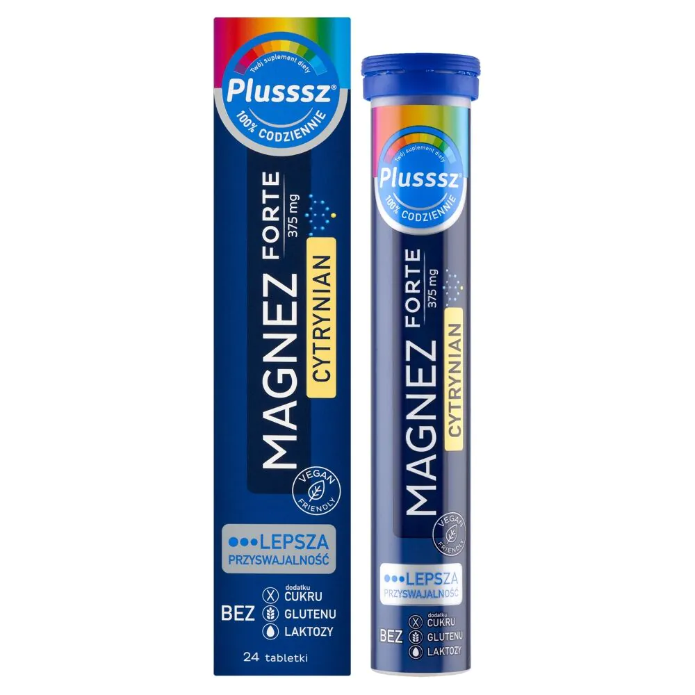 Plusssz Magnez Forte Cytrynian, Tabletki musujące