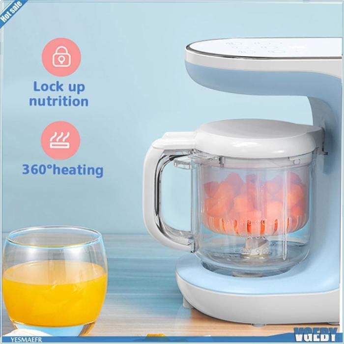 Máquina de alimentación multifuncional y complementaria Ashata, máquina auxiliar multifuncional para artes culinarias, azul