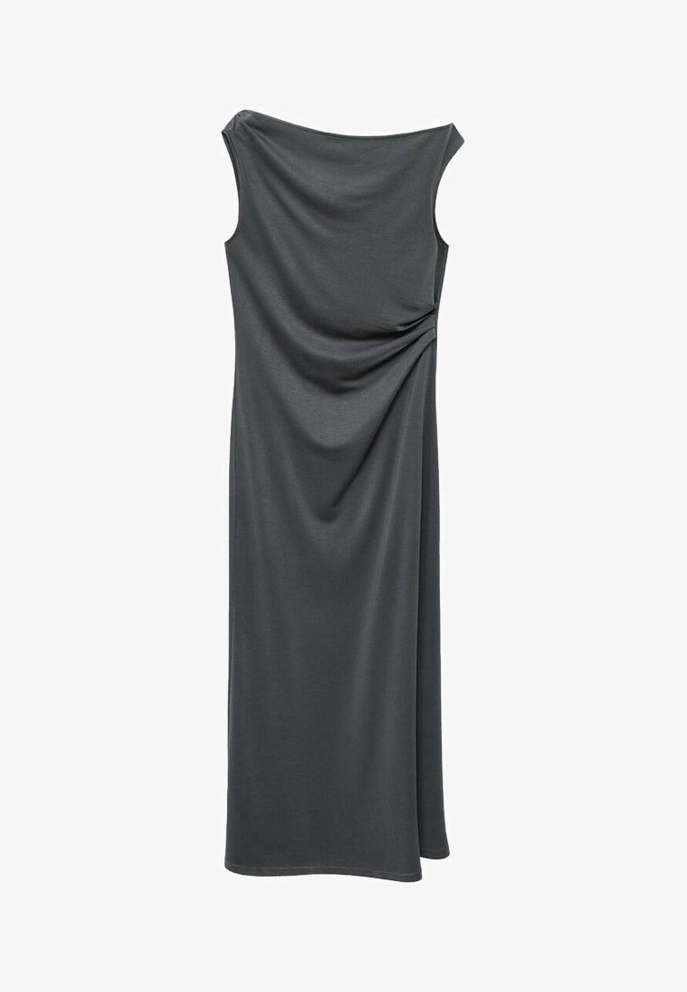 Abito lungo Mango ASYMMETRICAL - antracite