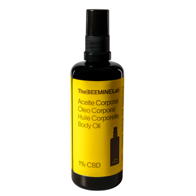 Beemine Lab 1% CBD återfuktande kroppsolja, 100 mg CBD, 100 ml