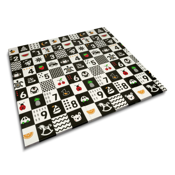 Mata piankowa edukacyjna dwustronna 180x200cm Nukido