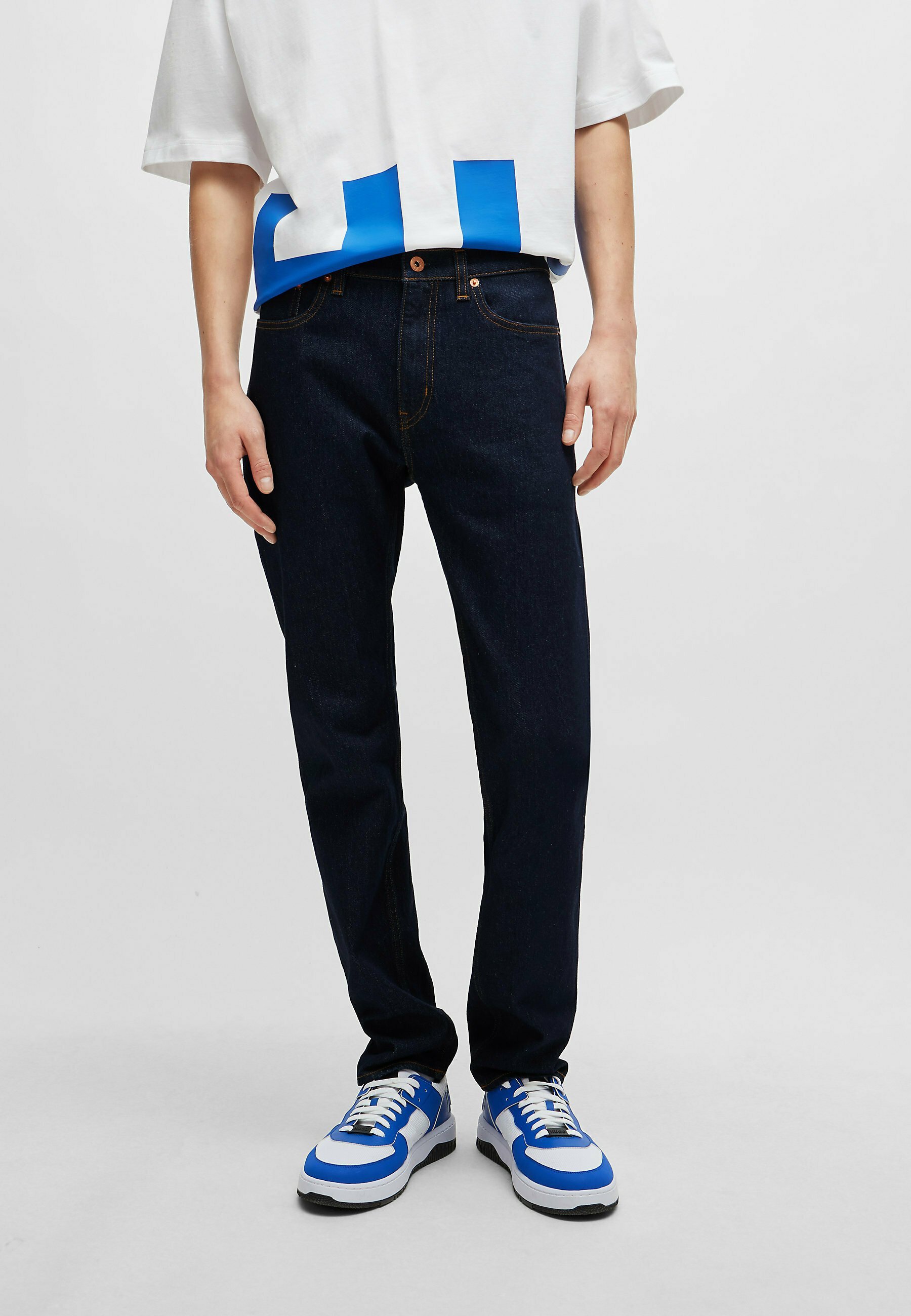 HUGO ASH - SLIM FIT - Jean slim fit - bleu foncé