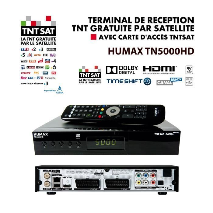 Satellite Receiver - HUMAX - TN5000HD - Recorder - HDMI - USB 2.0 - HD TV