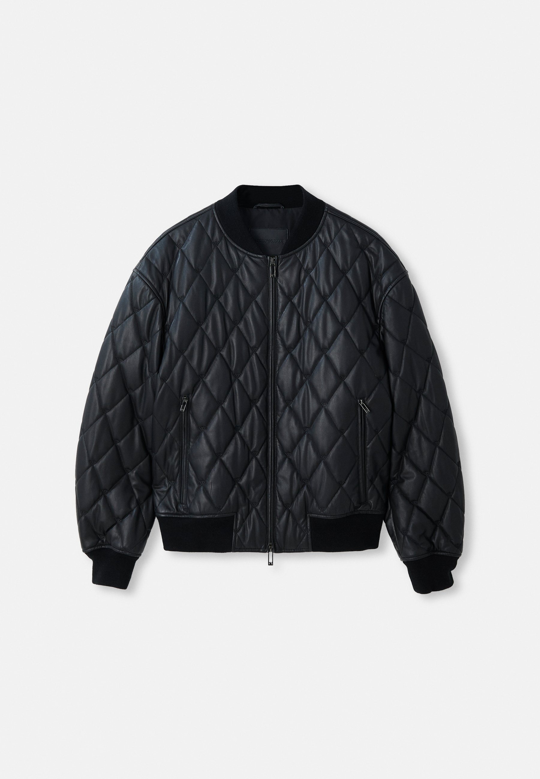 Veste blouson Emporio Armani - Veste en cuir - Noir beauté