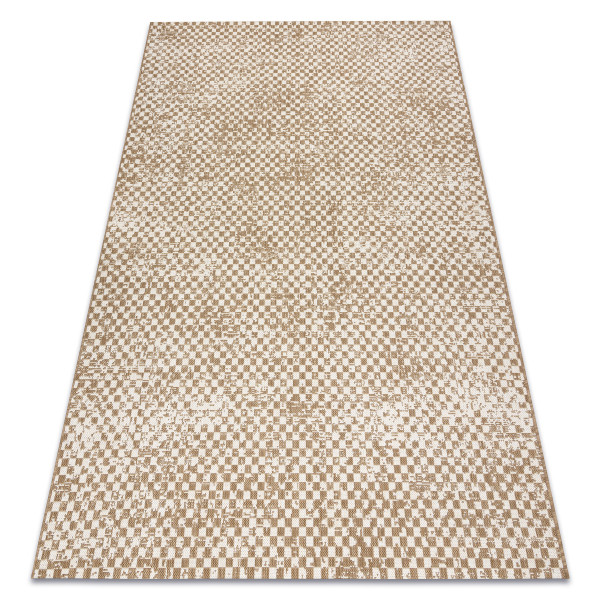 Dywan sizal FLAT 48955265 Geometryczny - beż 80x150 cm