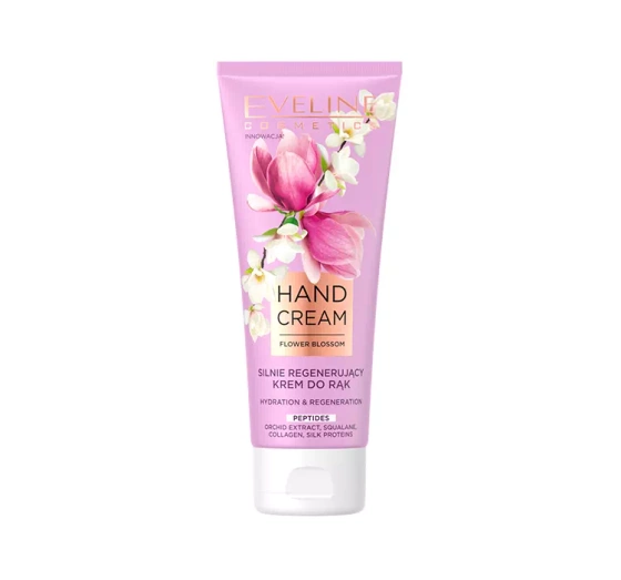 Eveline Cosmetics Flower Blossom silnie regenerujący krem do rąk z peptydami 75 ml