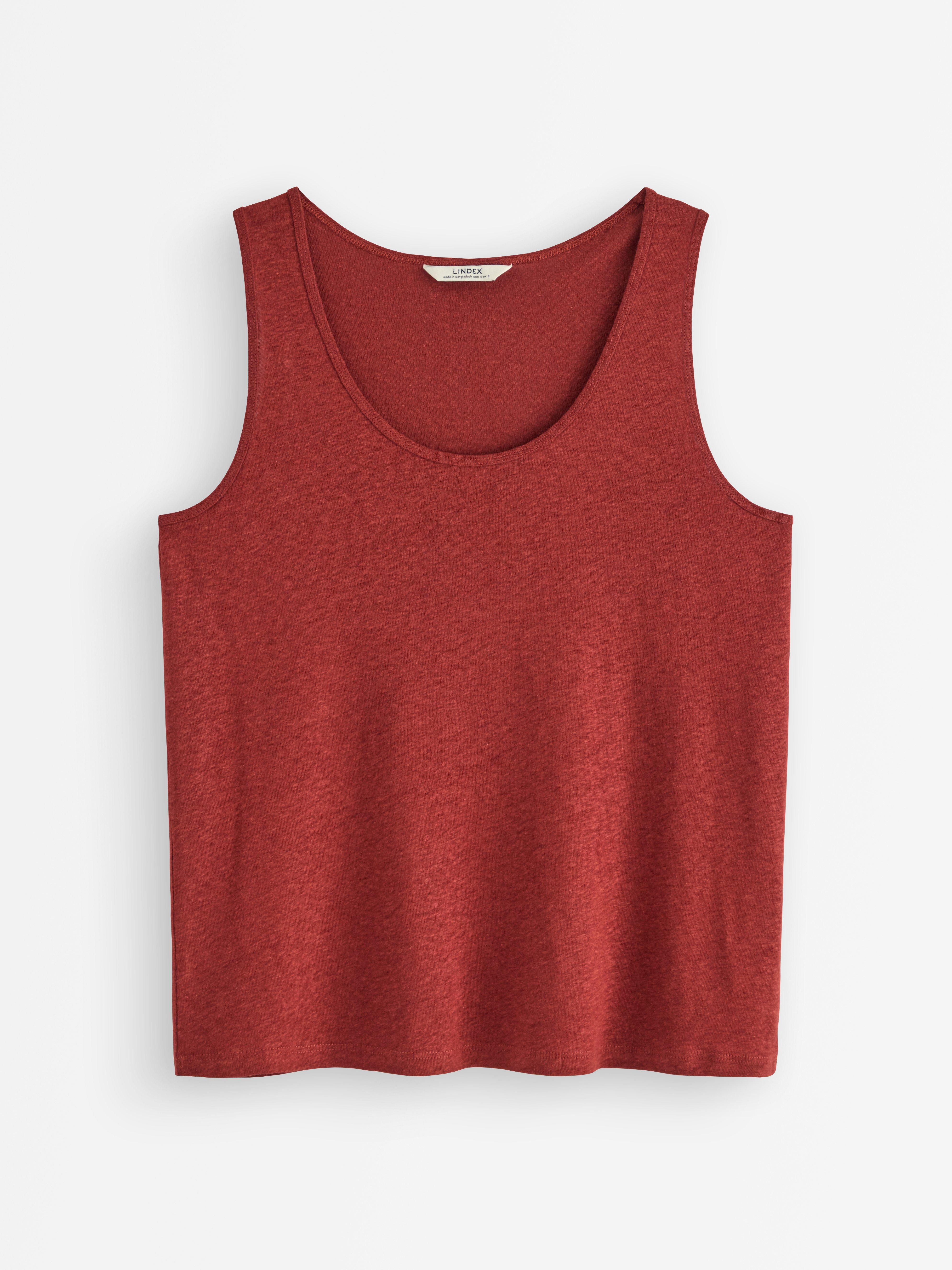 Lin i linblanding Dusty Red