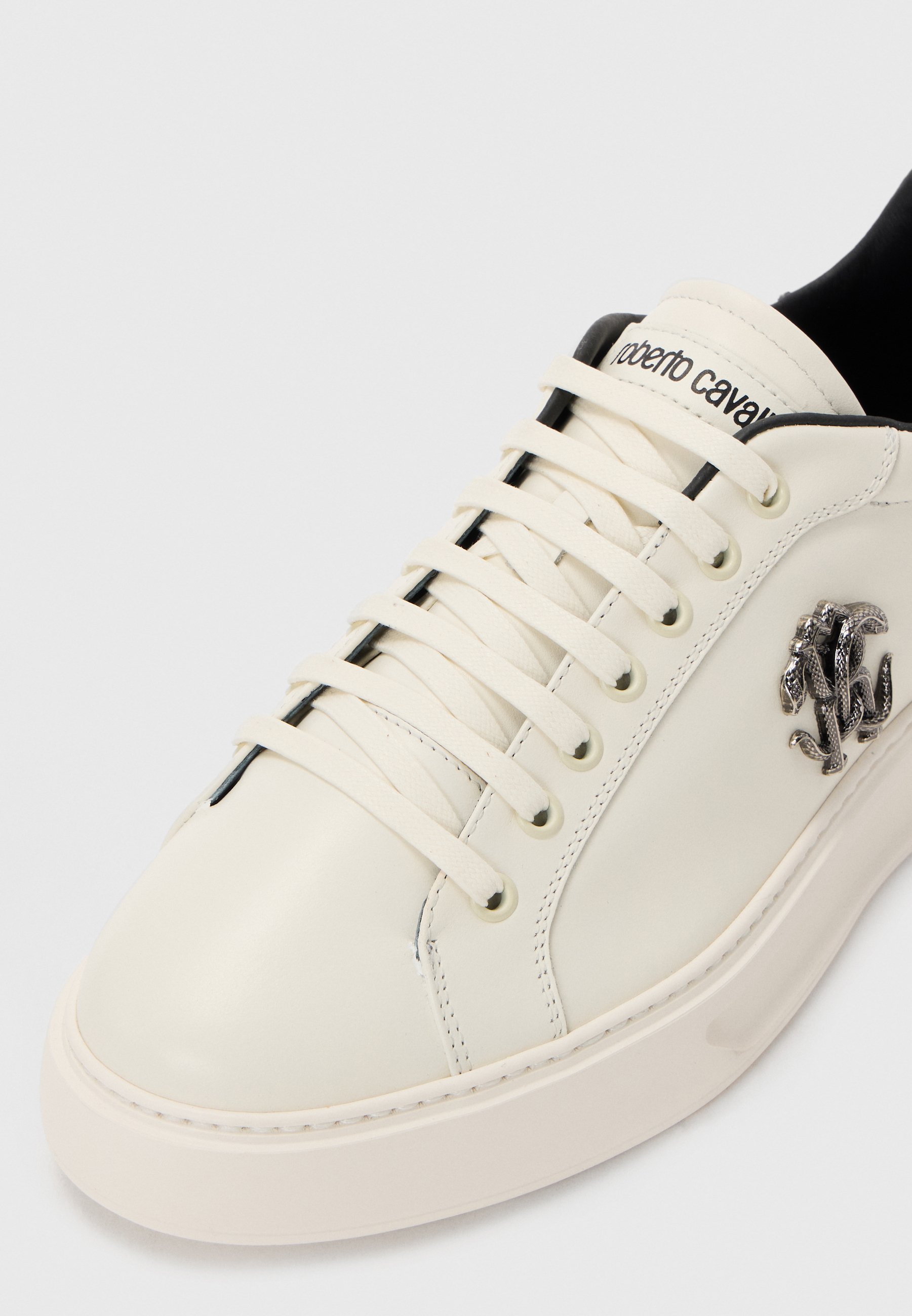 Roberto Cavalli LONDRA - Sneakers - bianco sporco/nero