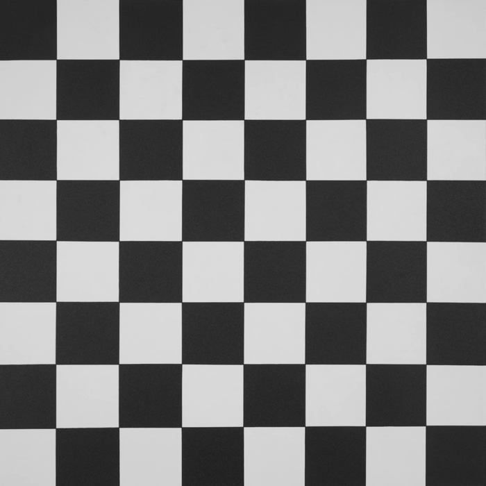 Revestimento de PVC Atlantic Damier preto e branco, extra resistente à abrasão, 100 x 200 cm