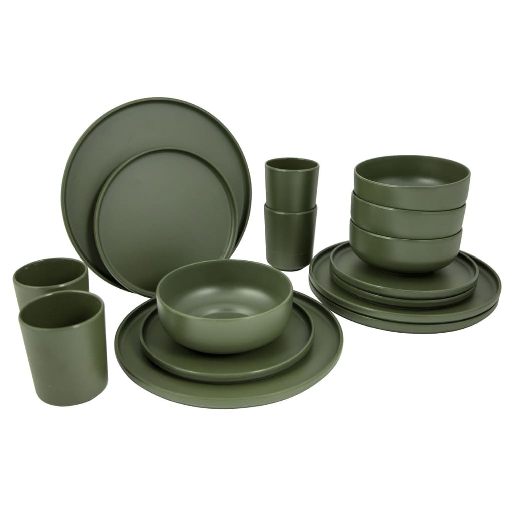 Conjunto de jantar de melamina Bo-camp Patom com 16 peças