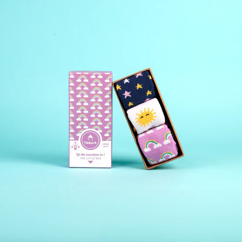 Cabaia Laat de zonneschijn binnen met deze sokken - Pakket gele babysokken