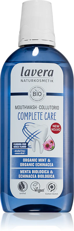 Ústna voda Lavera Complete Care bez fluoridov