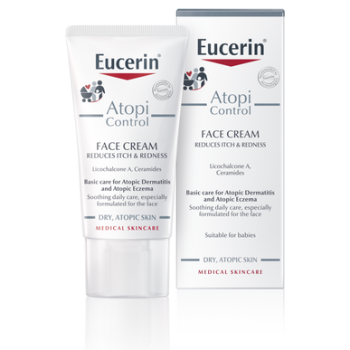 Eucerin AtopiControl gezichtscrème voor de droge atopische huid, 50 ml