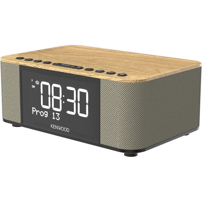 Radio-réveil - KENWOOD - CR-ST40DAB - Bois clair - Bluetooth - DAB+ FM