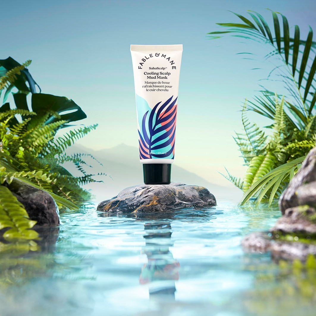 Fable & Mane SahaScalp™ maska za hlađenje vlasišta s blatom - 117 ml