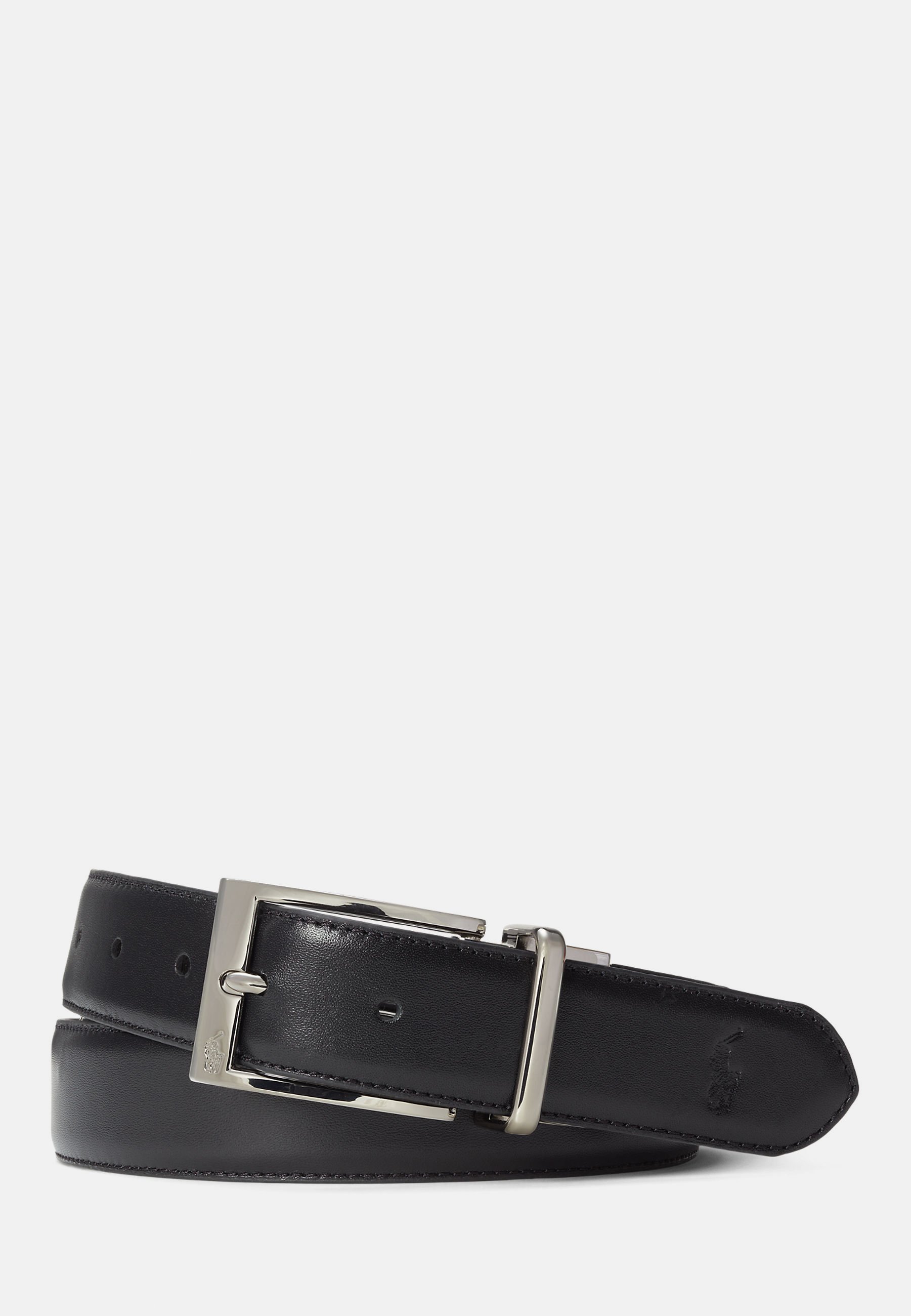 Polo Ralph Lauren omkeerbare leren riem - Zakelijke riem - zwart/verfijnd marineblauw