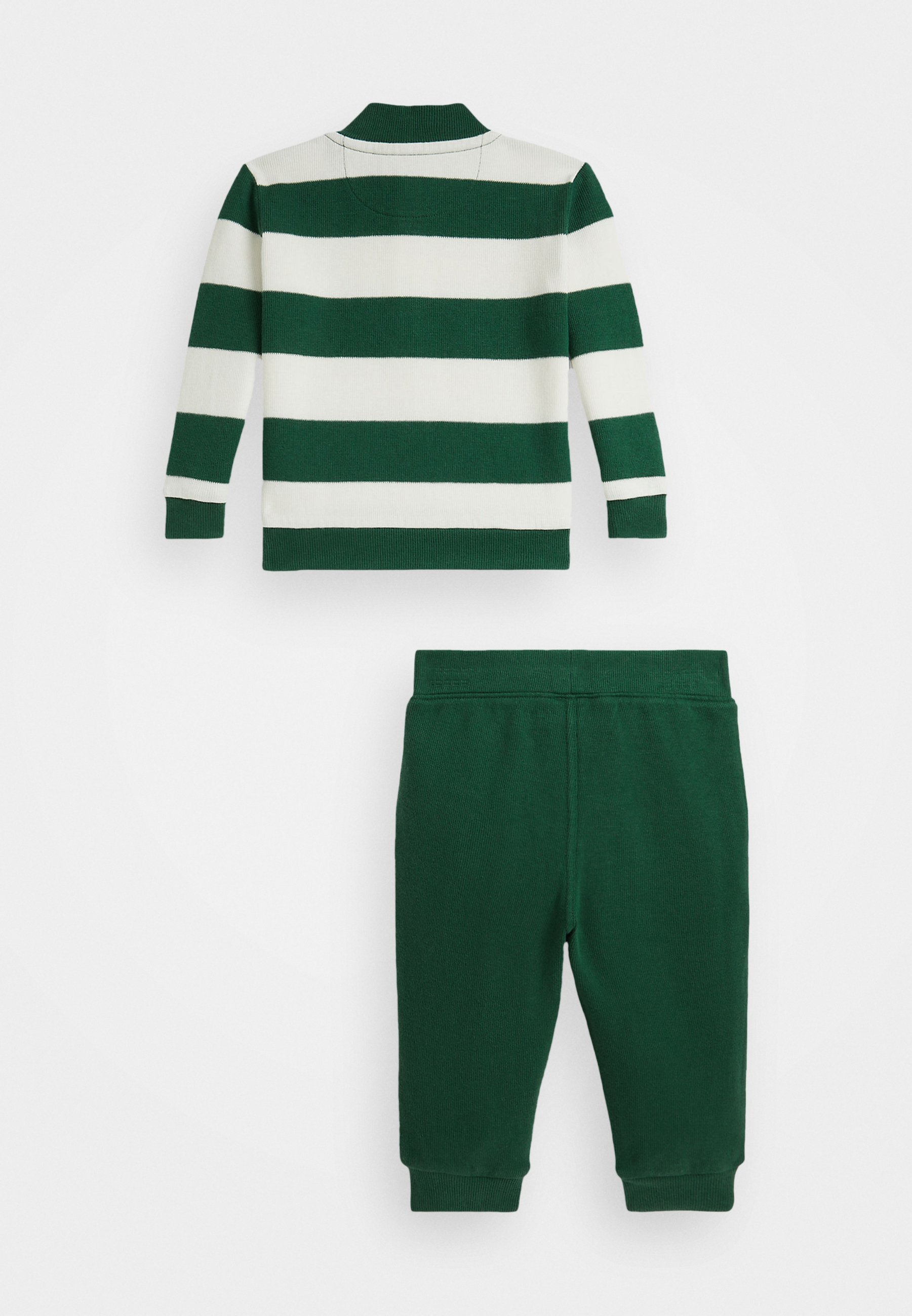 Polo Ralph Lauren STRIPED ESTATE RIB PULLOVER & HOSE SET - Sweatshirt - Kellygrün-Mehrfarbig