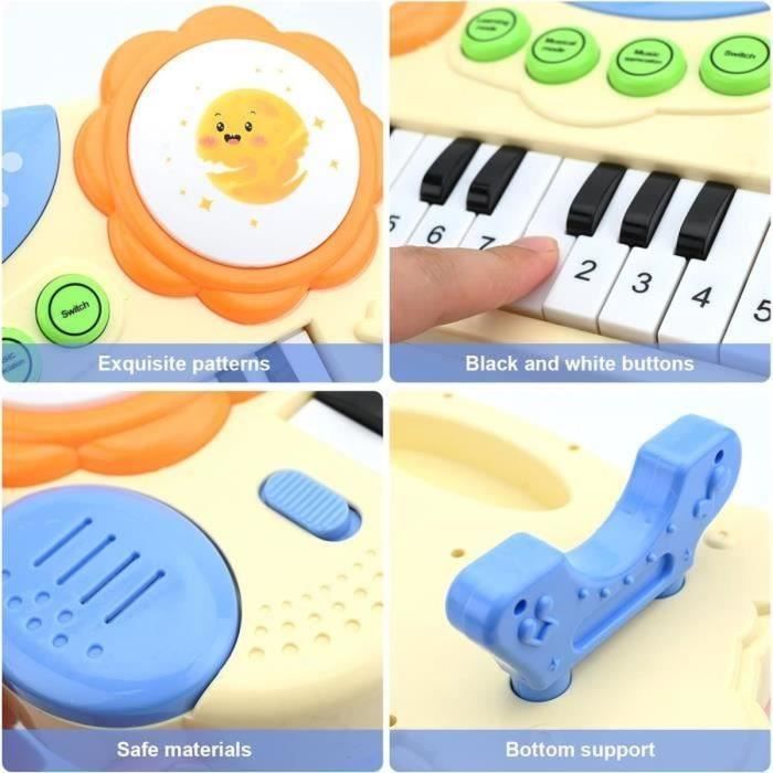 Kinderpiano, 14 toetsen, kinderpiano, keyboard voor kinderen, educatief speelgoed voor jonge kinderen, speelgoed om muziek te leren spelen