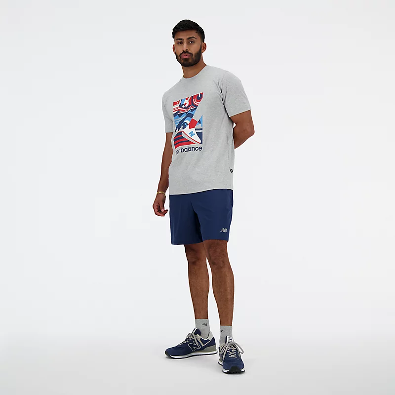 Camiseta de triatlo masculina Sport Essentials – Cinza Atlético