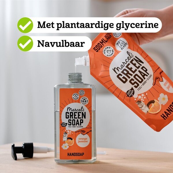 Marcel's Green Soap milo za roke z vonjem pomaranče in jasmina<br>500ml