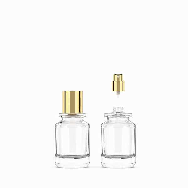 Frasco de vidro transparente para infusão de 50 ml (com tampa de rosca) 15/415
