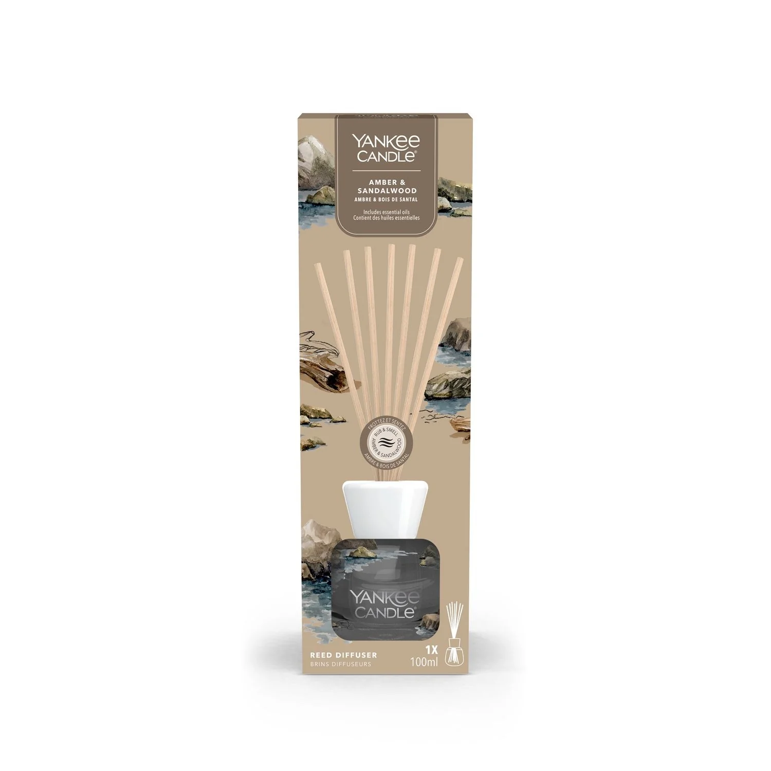 Signature Reed Diffuser Amber & Sandalwood - Diffusore di Profumo