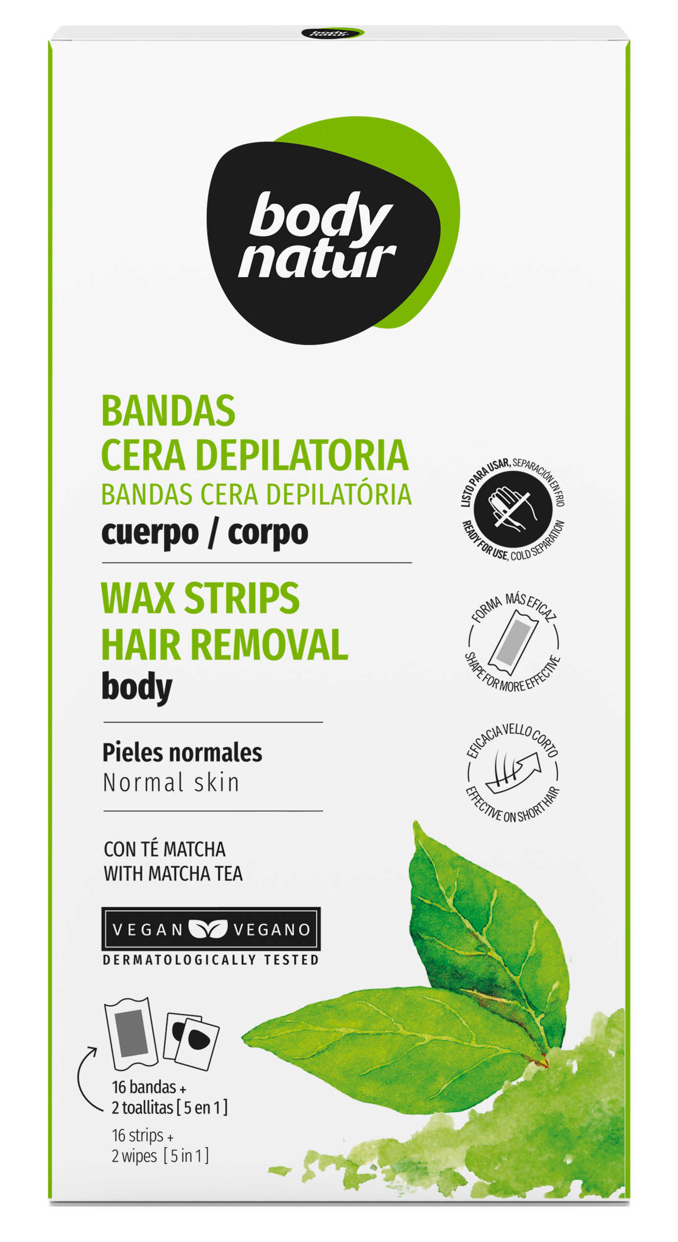 Te Matcha ķermeņa epilācijas lente Epilācijas lentes