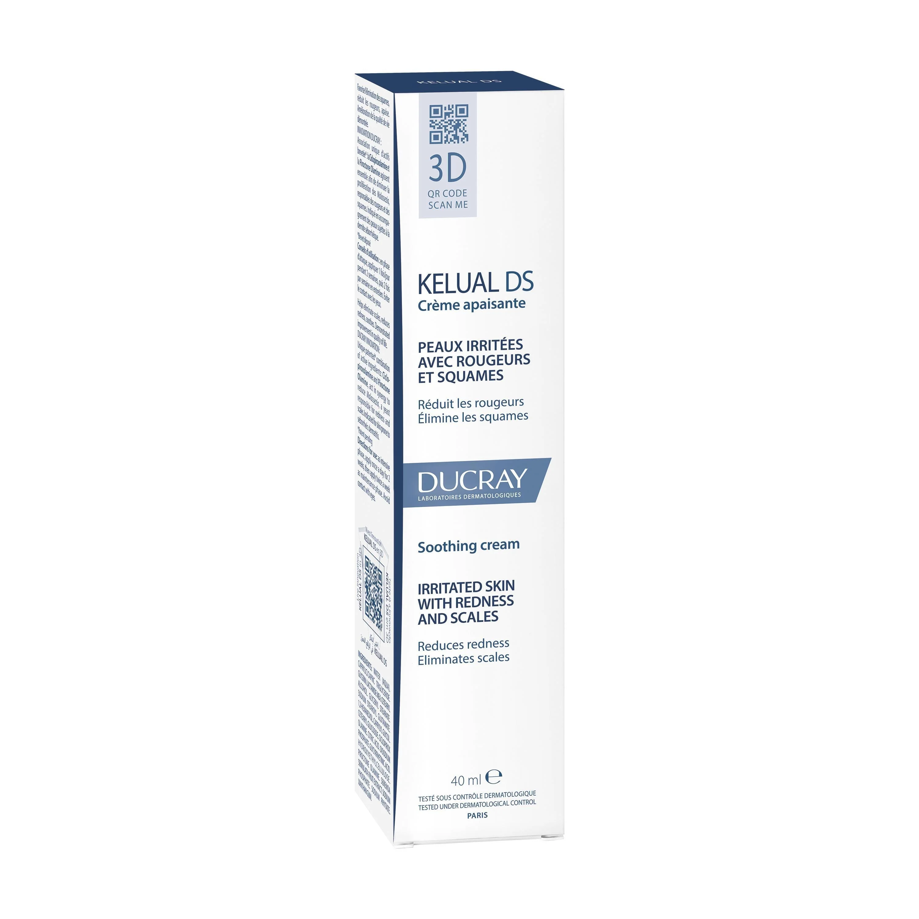 Kelual KELUAL DS Crema Lenitiva-Viso-Anti-Squame - Tratt.viso 24 ore lenitiva