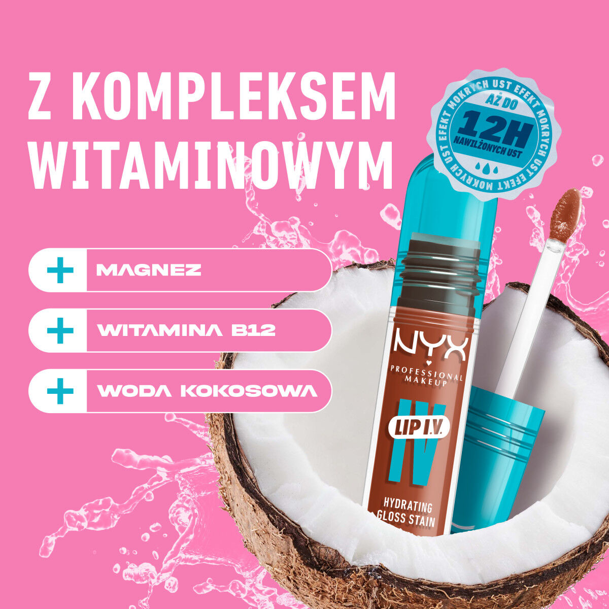 NYX Professional Makeup Lip IV Hydrating Gloss Stain -huulipuna