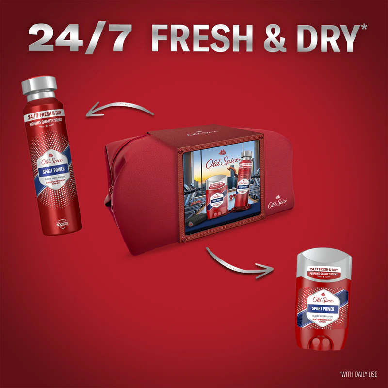 Kit de presente antitranspirante Old Spice para homens