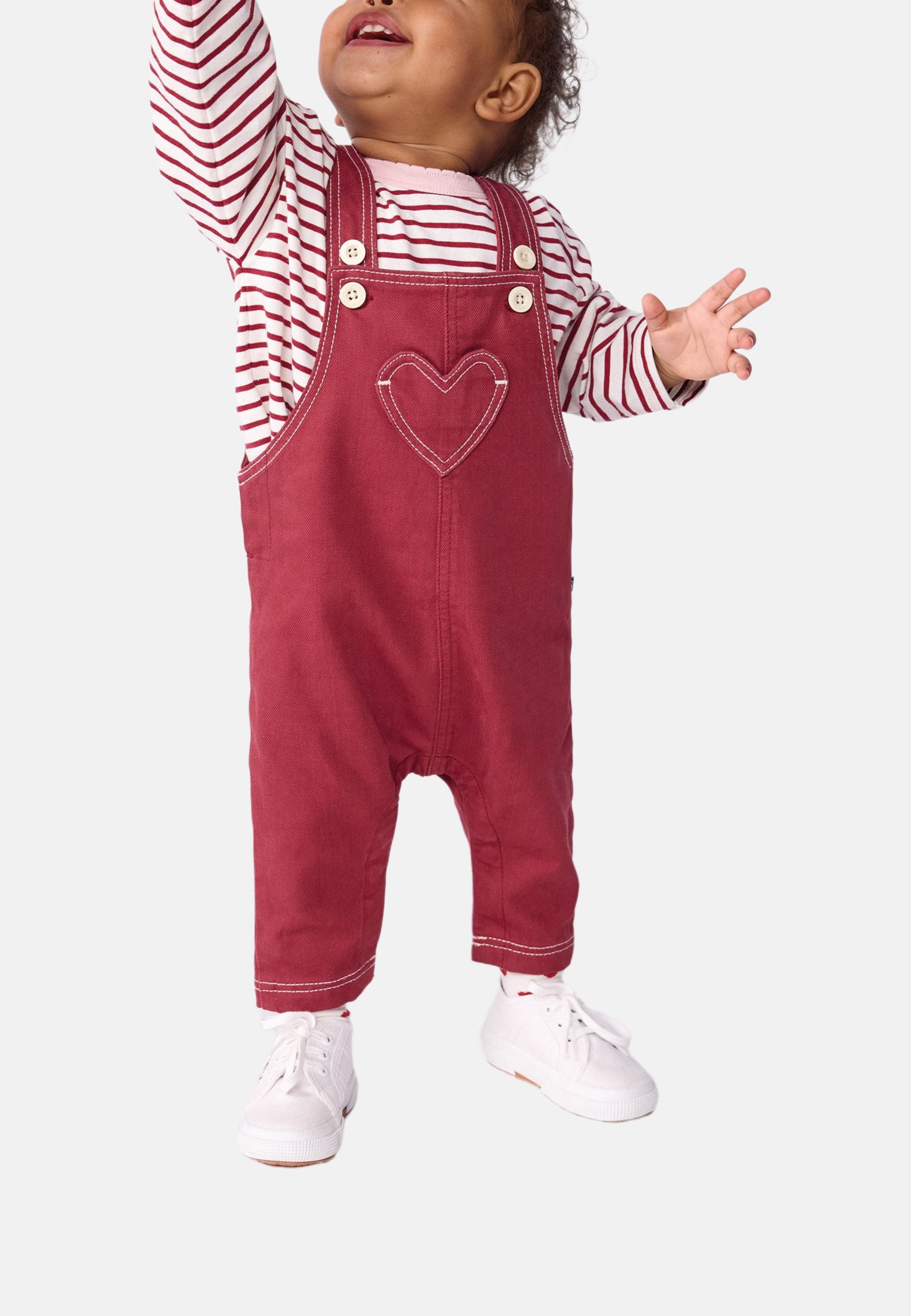 Petit Bateau tuinbroek - amarant