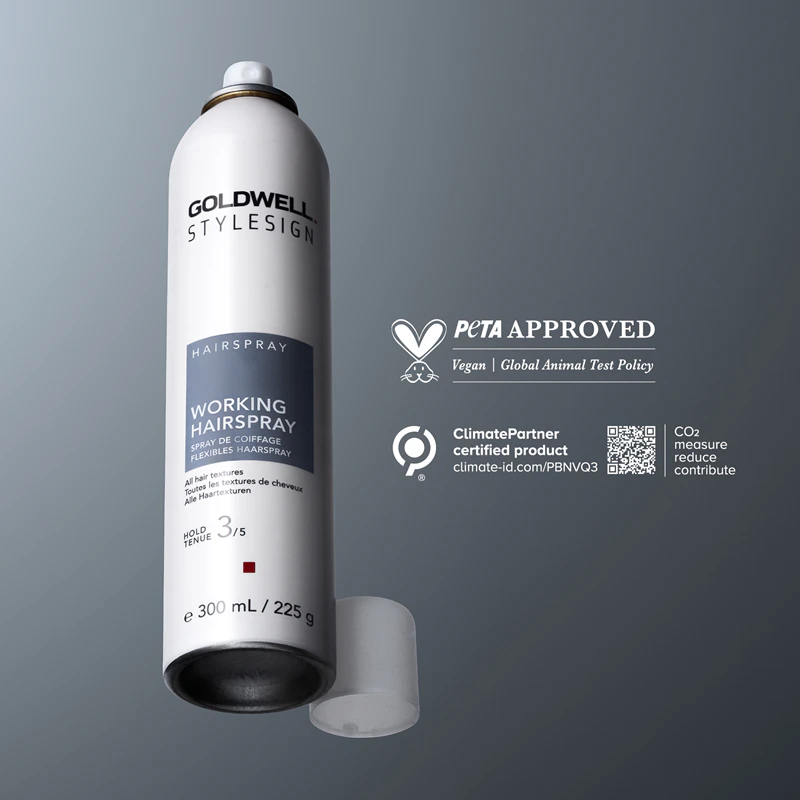 Goldwell StyleSign Working Hairspray, spray fixador para modelar o cabelo.