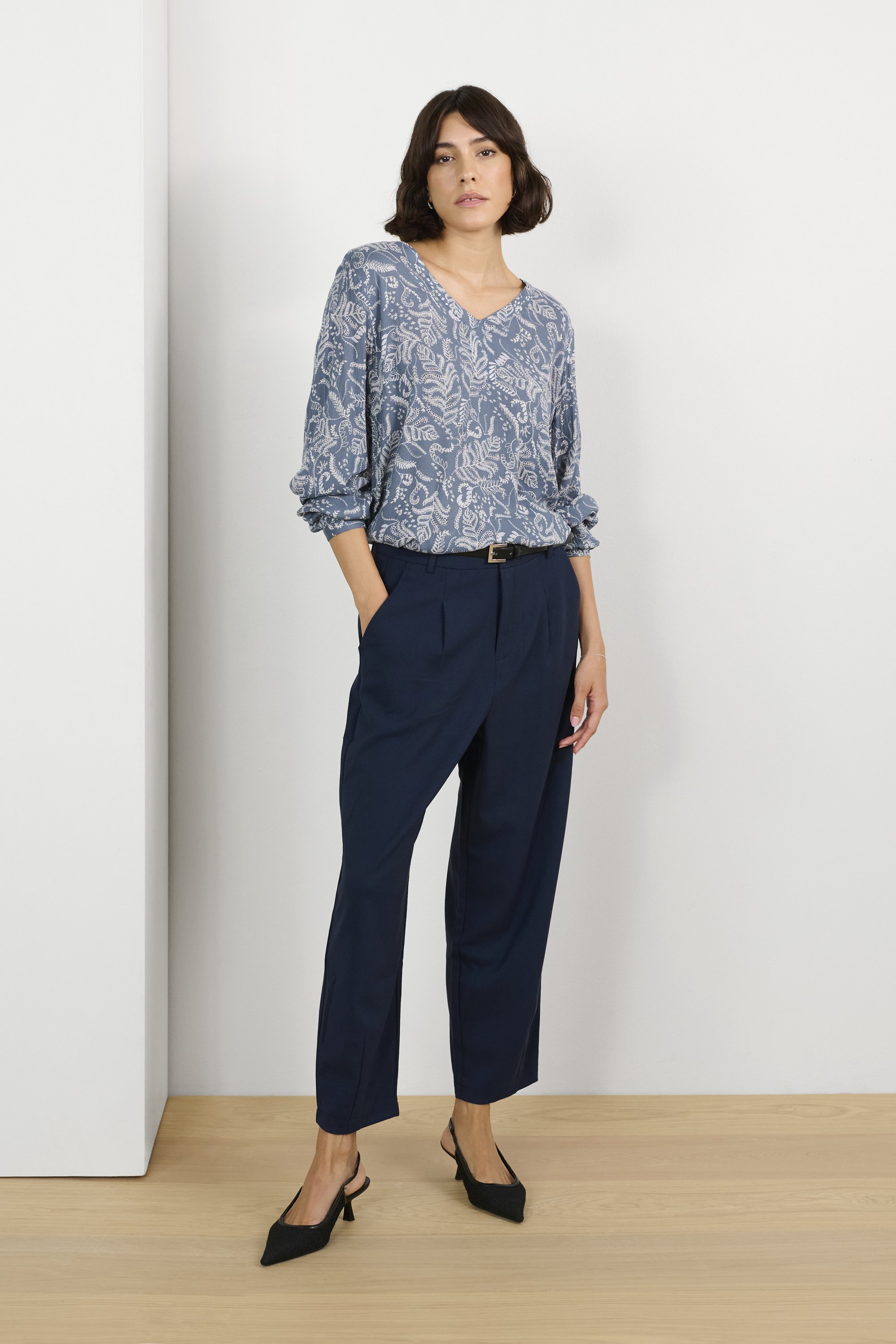Kaffe KAGEISA - Blouse - flint stone