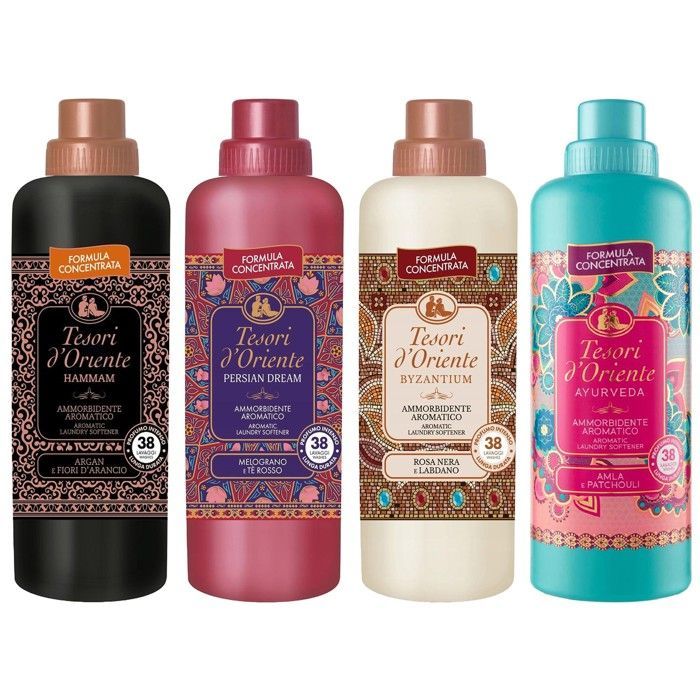 Tesori d'Oriente Ensemble d'adoucisseurs concentrés: Persian Dream, Ayurveda, Hammam, Byzantium 4x760 ml Taille unique