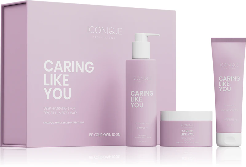 ICONIQUE Professional CARING LIKE YOU Diep hydraterende set voor droog en beschadigd haar