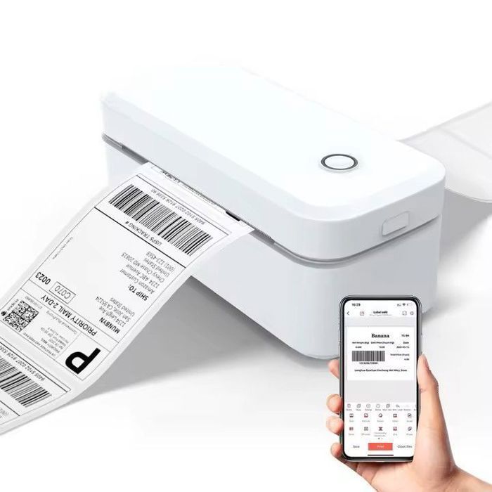 Stampante termica per etichette di spedizione, Bluetooth/USB, 203 DPI, 10x15 cm (4x6